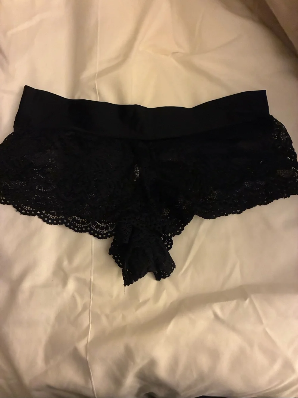 Lace Cheeky Panty Set - Black, Blush & Burgundy